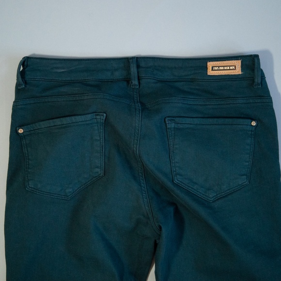 ZARA DARK GREEN JEANS - Picture 9 of 13